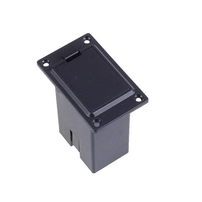 Boîte de batterie de micro de guitare noire Durable, support de batterie en plastique 9V, boîte de rangement de pièces de guitare, boîtier de batterie