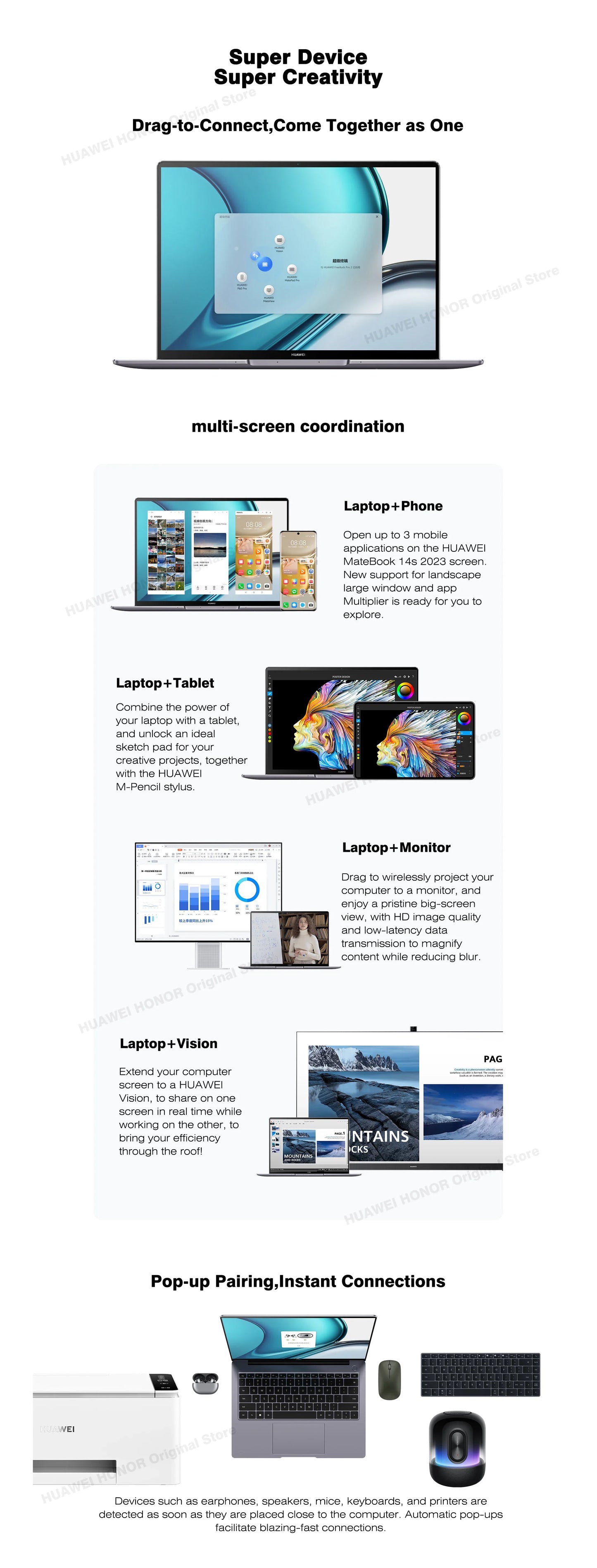 2023 HUAWEI MateBook 14s Laptop i5-13500H/i7-13700H/i9-13900H 16GB/32GB 512GB Netbook 14.2-inch 2.5K 120Hz TouchScreen SSD WiFi6