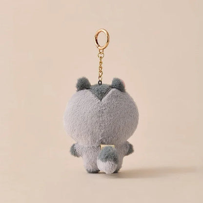 Baby Animal Series Bt21 Cooky Shooky Plush Doll Keychain Pendant Cute Koya Toy Girls Bag Packaging Decoration Collection Gift