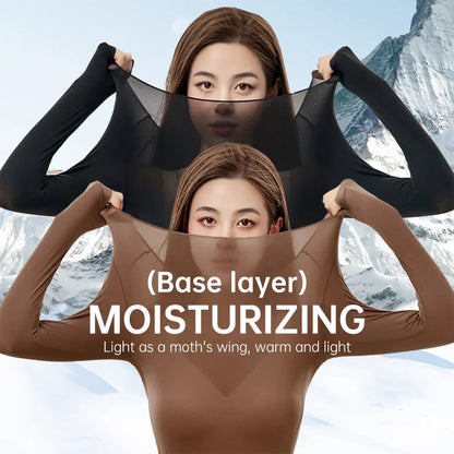 POKARLA 1 ensemble de sous-vêtements thermiques chauds intimes Sexy longs Johns femmes en forme de ensembles femme col moyen vêtements de mise en forme thermique