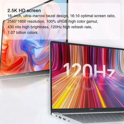 HONOR MagicBook X16 Plus 2024 Laptop AMD Ryzen R7 8845HS 16GB 32GB 1TB 16"Inch 2.5K 120Hz Notebook Ultrabook Computer PC BRI-721