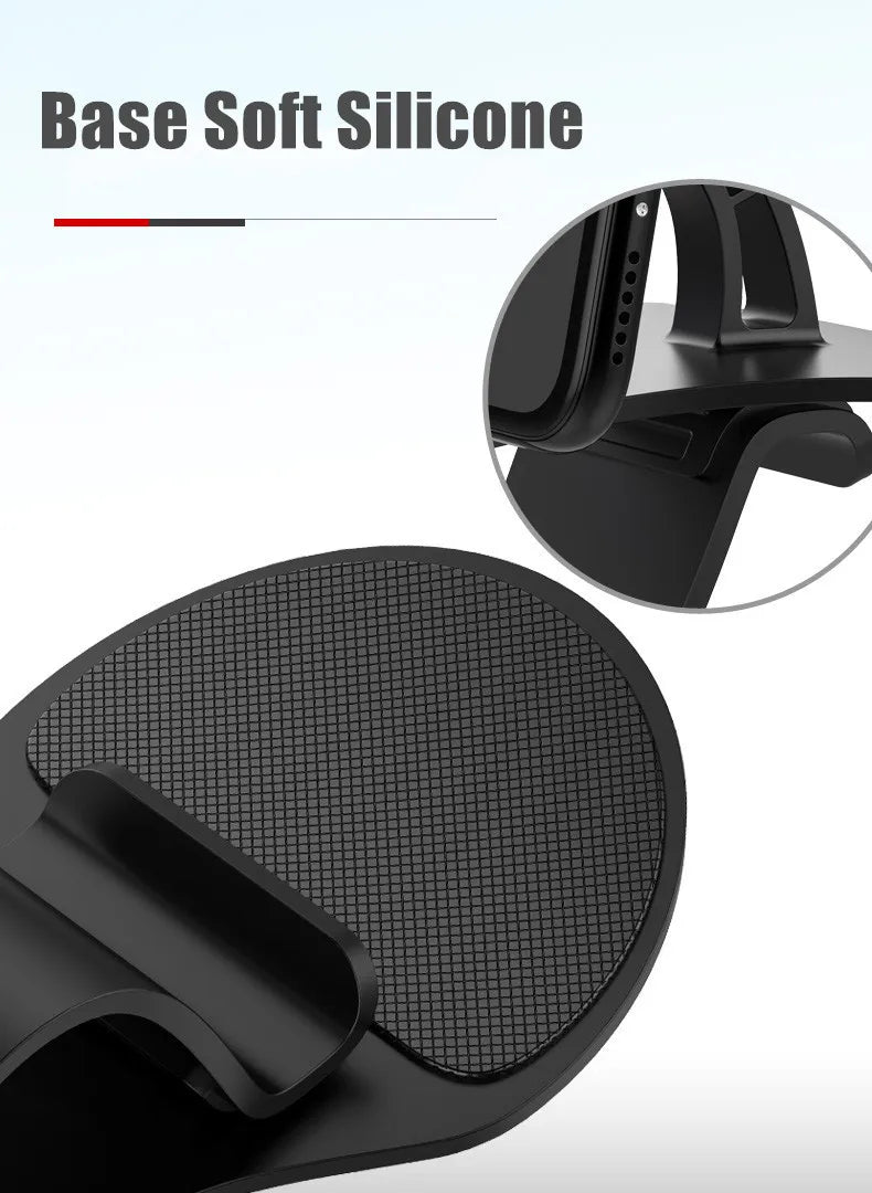 Support de téléphone de voiture rotatif à 360 degrés, Support universel pour téléphone portable, Support de tableau de bord pour poignée automatique, Support fixe pour téléphone portable