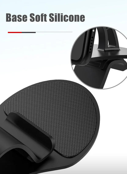 Support de téléphone de voiture rotatif à 360 degrés, Support universel pour téléphone portable, Support de tableau de bord pour poignée automatique, Support fixe pour téléphone portable
