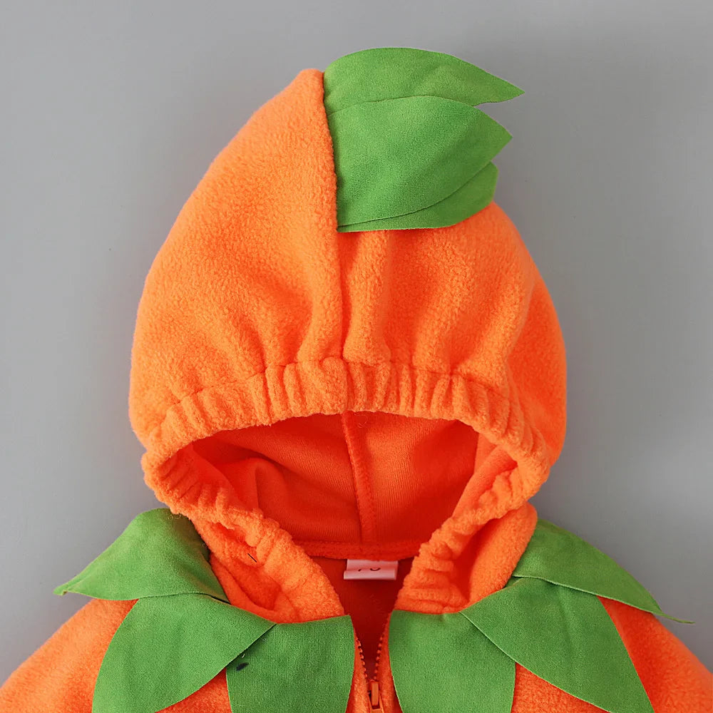 3-24M pumpkin Cosplay Baby Girls Boys Halloween Costume Sets Long Sleeve Cosplay jumpsuit for boys Carnival Party Clothes