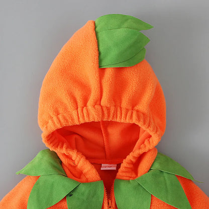 3-24M pumpkin Cosplay Baby Girls Boys Halloween Costume Sets Long Sleeve Cosplay jumpsuit for boys Carnival Party Clothes