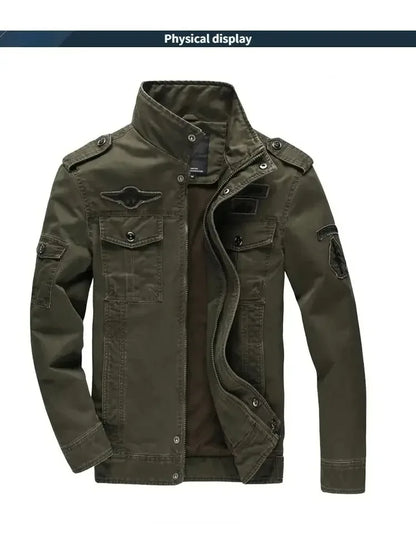 2024 New Casual Climbing pilots Jacket Men Plus Size 6XL Jaqueta Masculina working clothes Spring Autumn Cargo Mens Jackets Coat