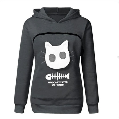 Cat Lovers Hoodie Winter Hoodies Sweatshirt Man Women Animal Cuddle Pouch Hood Pullover Carry Dog Cat Breathable Sweatshirts Hot
