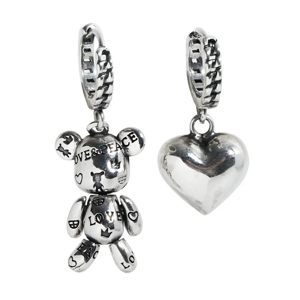 2024 Korean Fashion Cute Plush Bear Pendant Womens Necklace for Girls Female Bear Chain Necklaces Christmas Party Jewelry Set