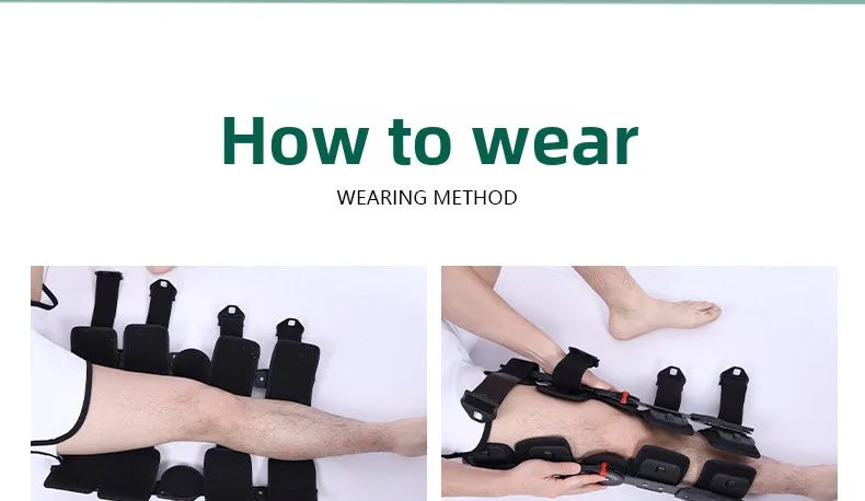 Support de fixation réglable des articulations du genou, pour la fracture des jambes, la fracture des os du genou, protection du genou pour la rééducation du ménisque