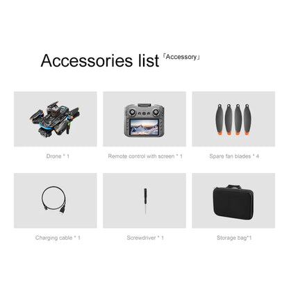 Xiaomi A14 pro Max Drone 8k HD double caméra GPS sans brosse flux optique évitement d'obstacles 4.5 pouces grand écran Uav Rc 20000m nouveau