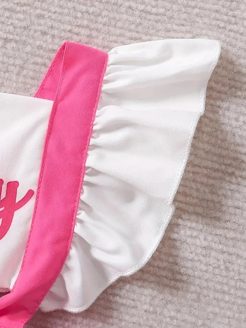 Vêtements bébé fille Prowow été lettre imprimée patchwork dos nu combinaison robe pour nourrissons nouveau-nés barboteuses robe