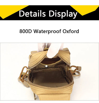 Petit sac de poitrine de Camouflage antivol pour l'extérieur, sac à bandoulière de randonnée en Nylon pour chasse, pêche, Camping, Cycking
