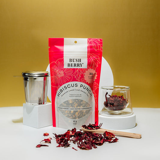 Thé glacé biologique à l'hibiscus