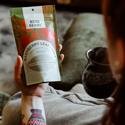 Tisane Bio Feuille de Framboisier + Menthe | Soutien Troisième Trimestre
