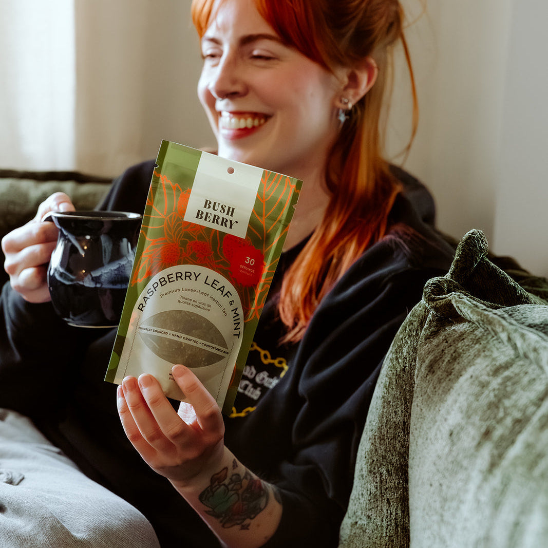 Tisane Bio Feuille de Framboisier + Menthe | Soutien Troisième Trimestre