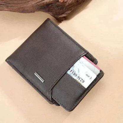 Portefeuille court multifonction grande capacité pour homme