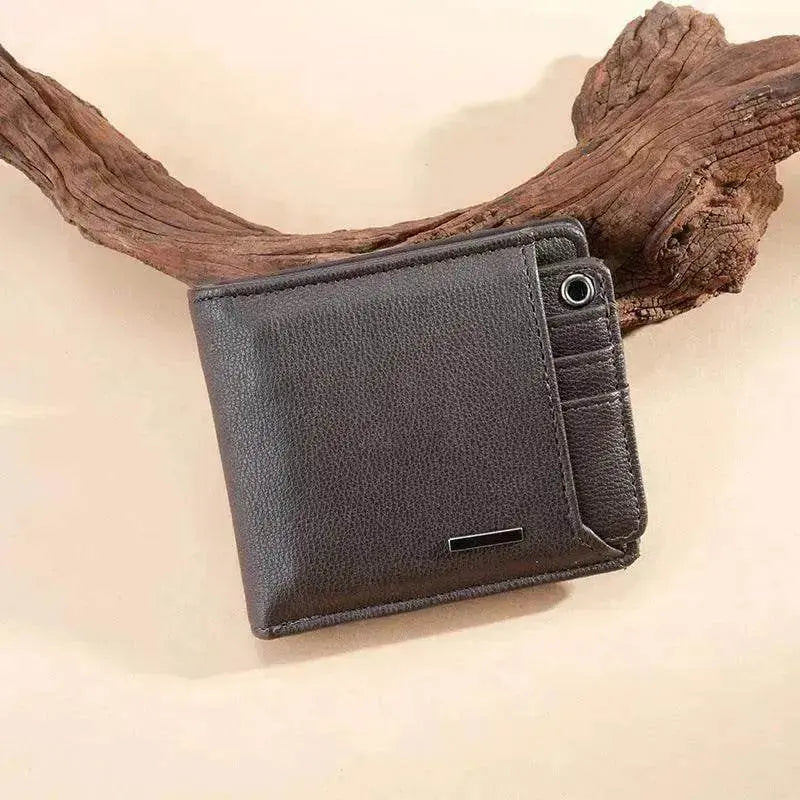 Portefeuille court multifonction grande capacité pour homme