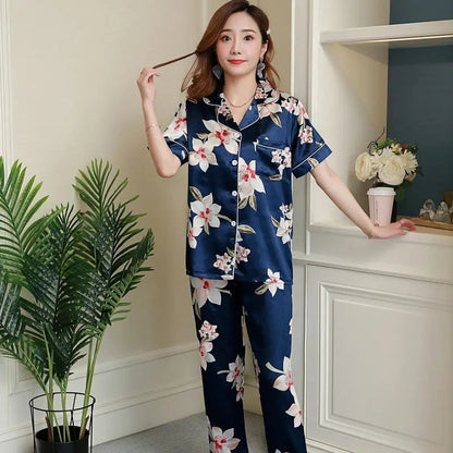 Short-sleeved Trousers Homewear Pajamas For Women