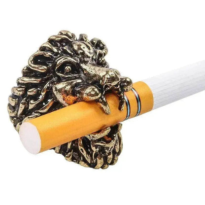 Silver Finger Ring Holder for Smoking