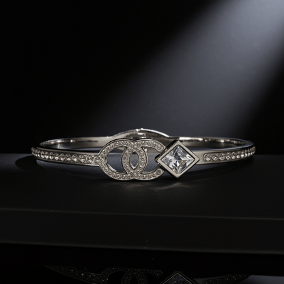 Silver Plated AD Stones bracelet