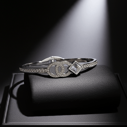 Silver Plated AD Stones bracelet