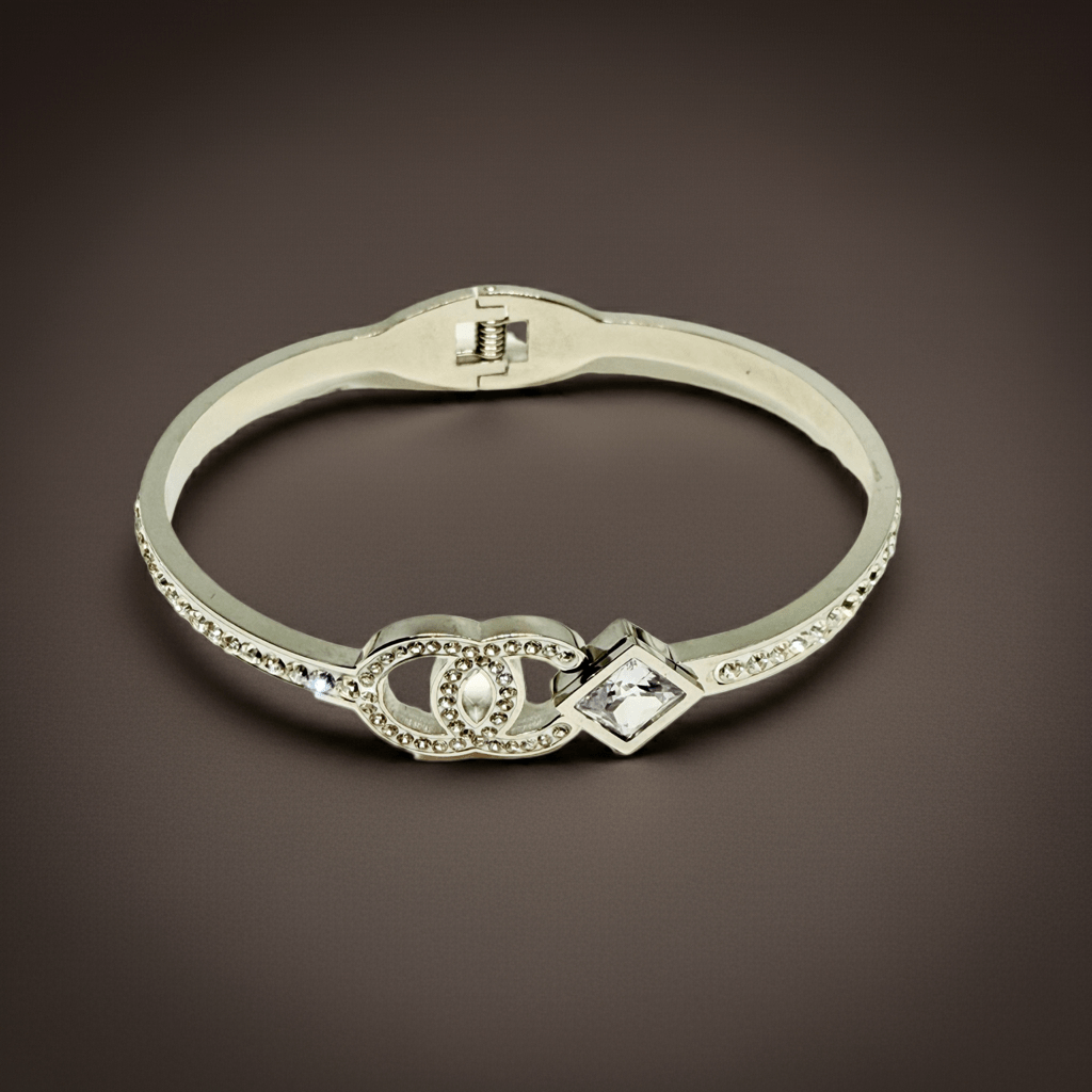 Silver Plated AD Stones bracelet