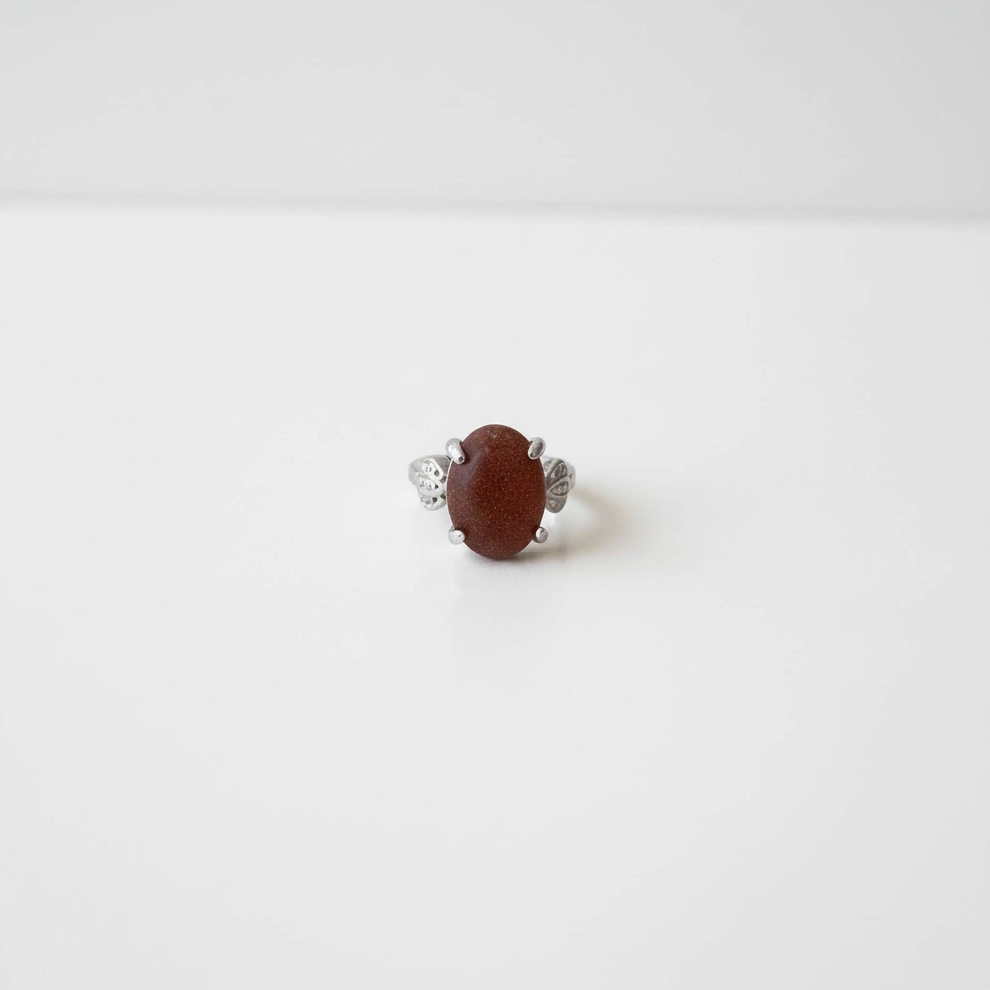 Oval Stone Silver Ring  | Elegant Rings