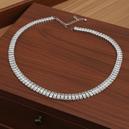 Zirconia Diamonds Tennis Necklace | Elegant Necklace