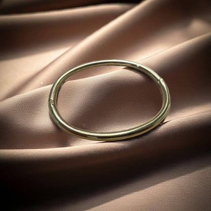 Gold Plated Simple Pipe Bangle