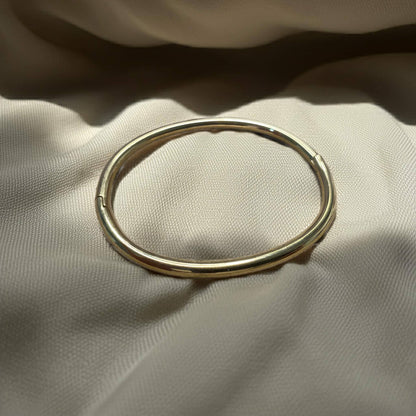 Gold Plated Simple Pipe Bangle