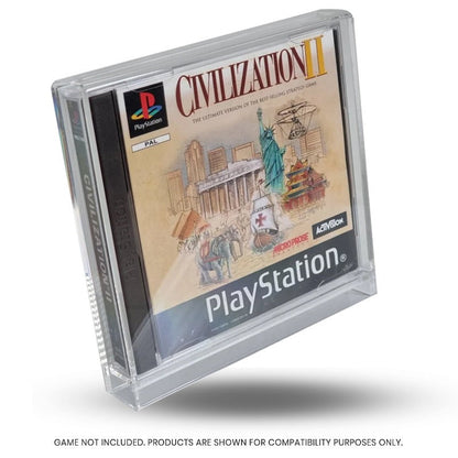 EVORETRO Video Game Acrylic Case for PlayStation Single-CD PS1