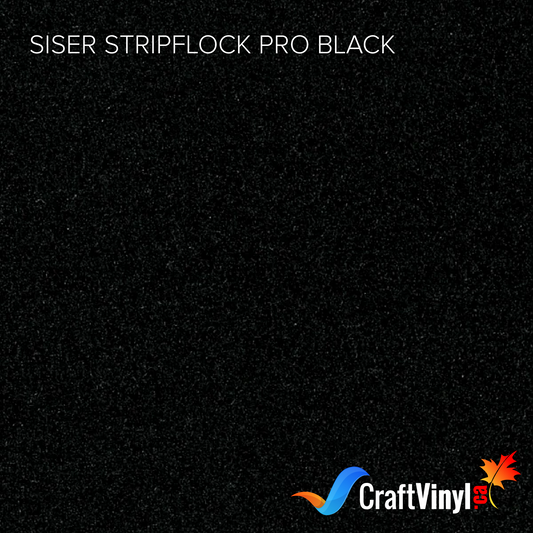 Siser Black StripFlock Pro Heat Transfer Vinyl