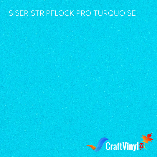 Siser Turquoise StripFlock Pro Heat Transfer Vinyl
