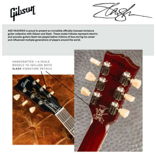Slash Gibson Les Paul Standard Translucent Cherry Limited 4 Album Edition Mini Guitar Model