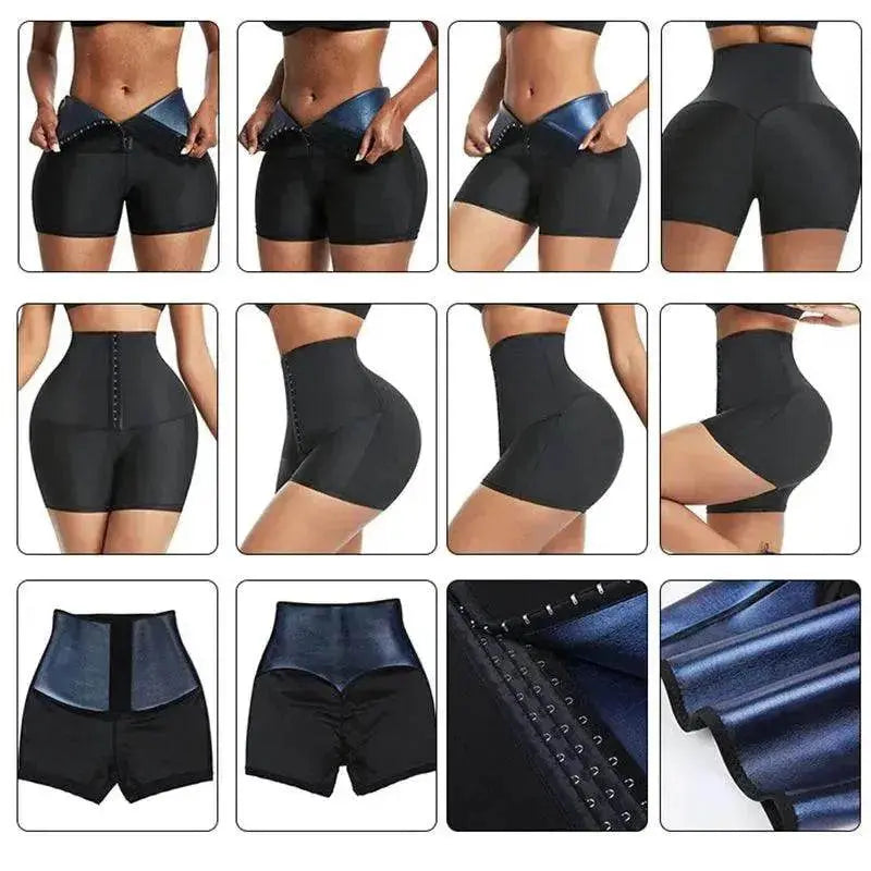 Slimming Waist Trainer Shapewear Tummy Hot Thermo Sweat Body Shaper Short