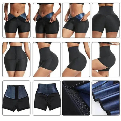 Slimming Waist Trainer Shapewear Tummy Hot Thermo Sweat Body Shaper Short