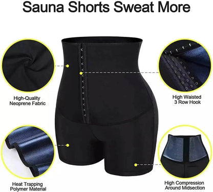 Slimming Waist Trainer Shapewear Tummy Hot Thermo Sweat Body Shaper Short