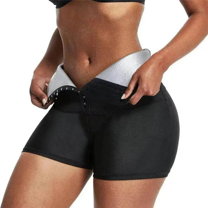 Slimming Waist Trainer Shapewear Tummy Hot Thermo Sweat Body Shaper Short