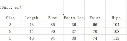 Small Green Flower Bud Sling Short Sleeve Suit Pajamas For Women