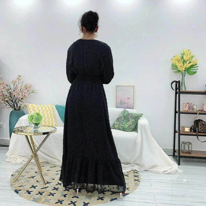 Small Hair Ball Arab  Plus Size Dress