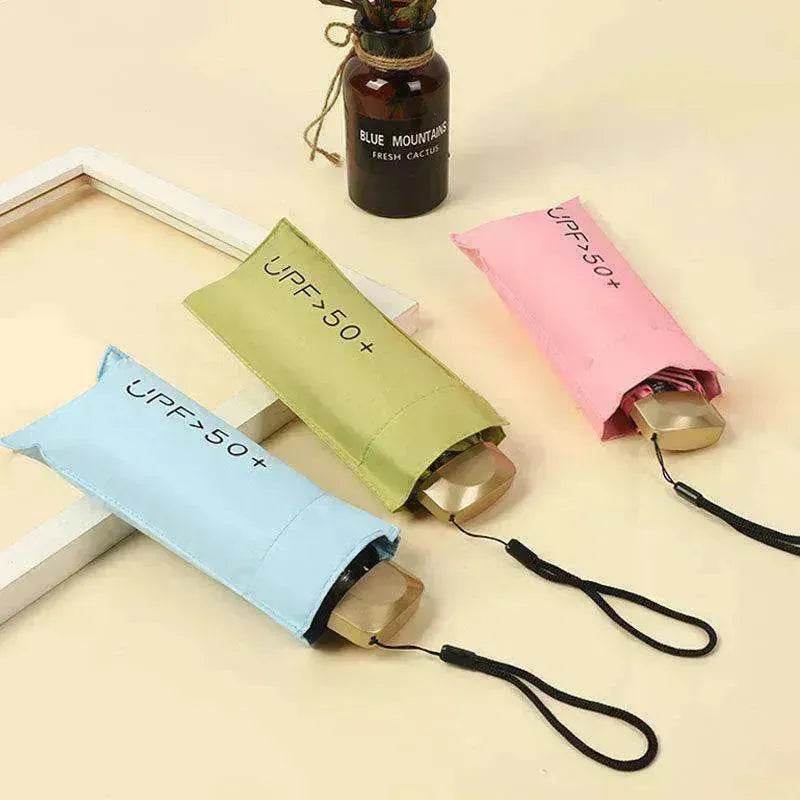 Small and Portable Umbrella  Dual-use Folding Five-fold Umbrella