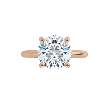 Audrey - Round Cut Classic Moissanite Solitaire