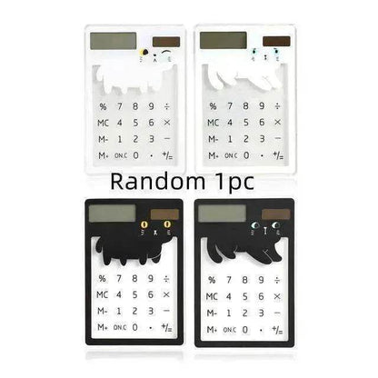 Solar Energy Mini Portable Calculator School Supplies Kawaii
