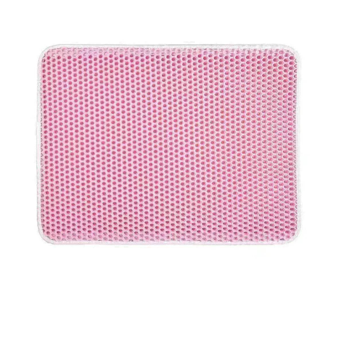 Solid Color Waterproof Easy to Clean Scatter Control Cat Litter Mat