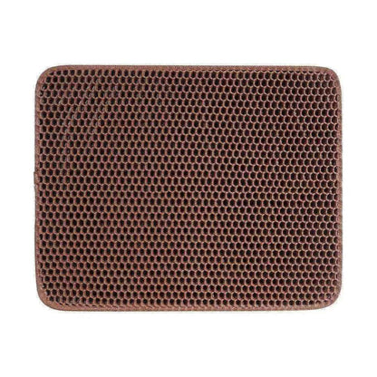Solid Color Waterproof Easy to Clean Scatter Control Cat Litter Mat