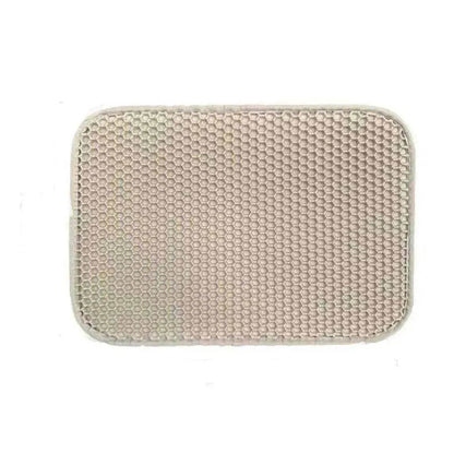 Solid Color Waterproof Easy to Clean Scatter Control Cat Litter Mat