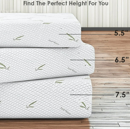 UltraFlex® SolidSleep - Confort Réversible FERME Fabriqué au Canada avec Gel Injecté, Soulagement de la Pression, Technologie de Refroidissement, Housse en Bambou, Mousse Certifiée CertiPUR-US® (Fabriqué au Canada)
