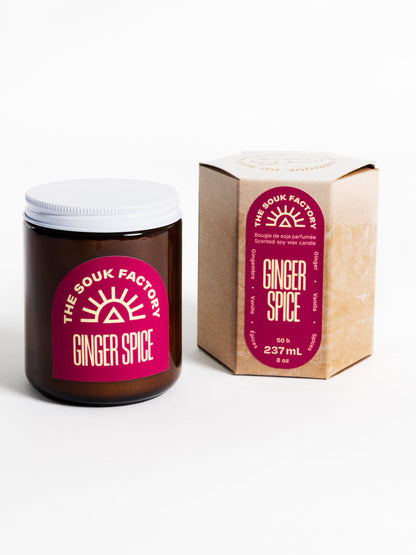 Bougie Ginger Spice - Gingembre, épices & vanille