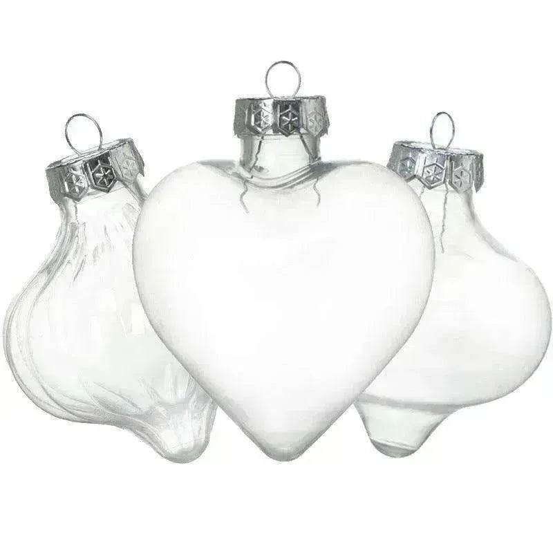 Special shaped Transparent Christmas Plastic Ball Bulb Modeling Props