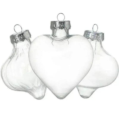 Special shaped Transparent Christmas Plastic Ball Bulb Modeling Props
